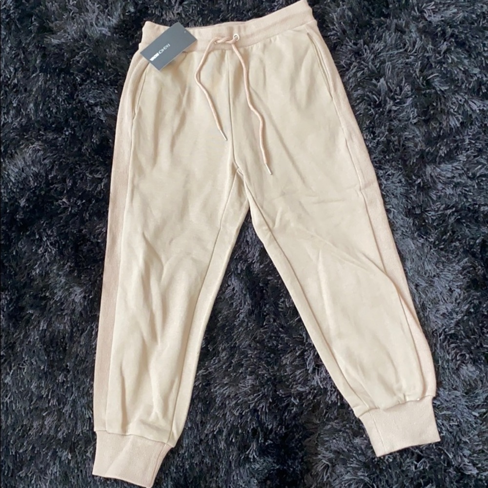 Mocha colored cropped joggers